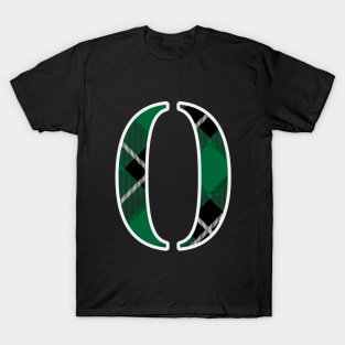 0 Sports Jersey Number Green Black Flannel T-Shirt